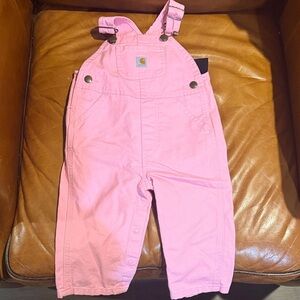 Carhartt Kids Overalls in Soft Pink 12 months